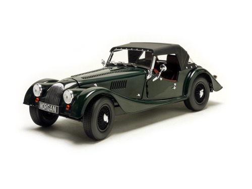 K08115G (生産終了品 )モデルカー、1/18スケール、京商製、モーガン 4/4、グリーン