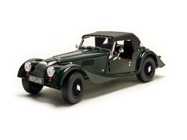 K08115G (生産終了品 )モデルカー、1/18スケール、京商製、モーガン 4/4、グリーン