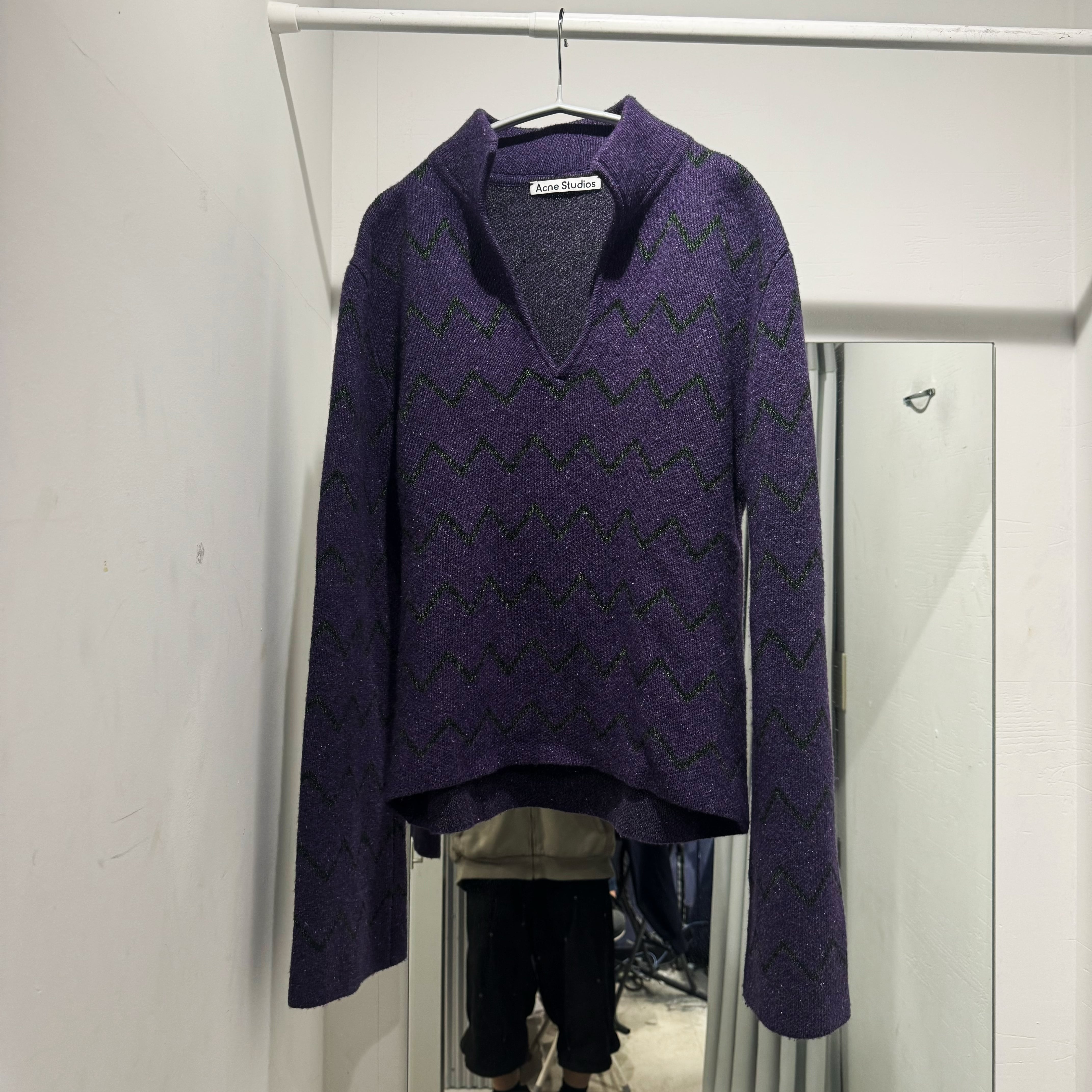 Acne Studios アクネストゥディオズ 22AW V-Neck Knit Vネックニット 
