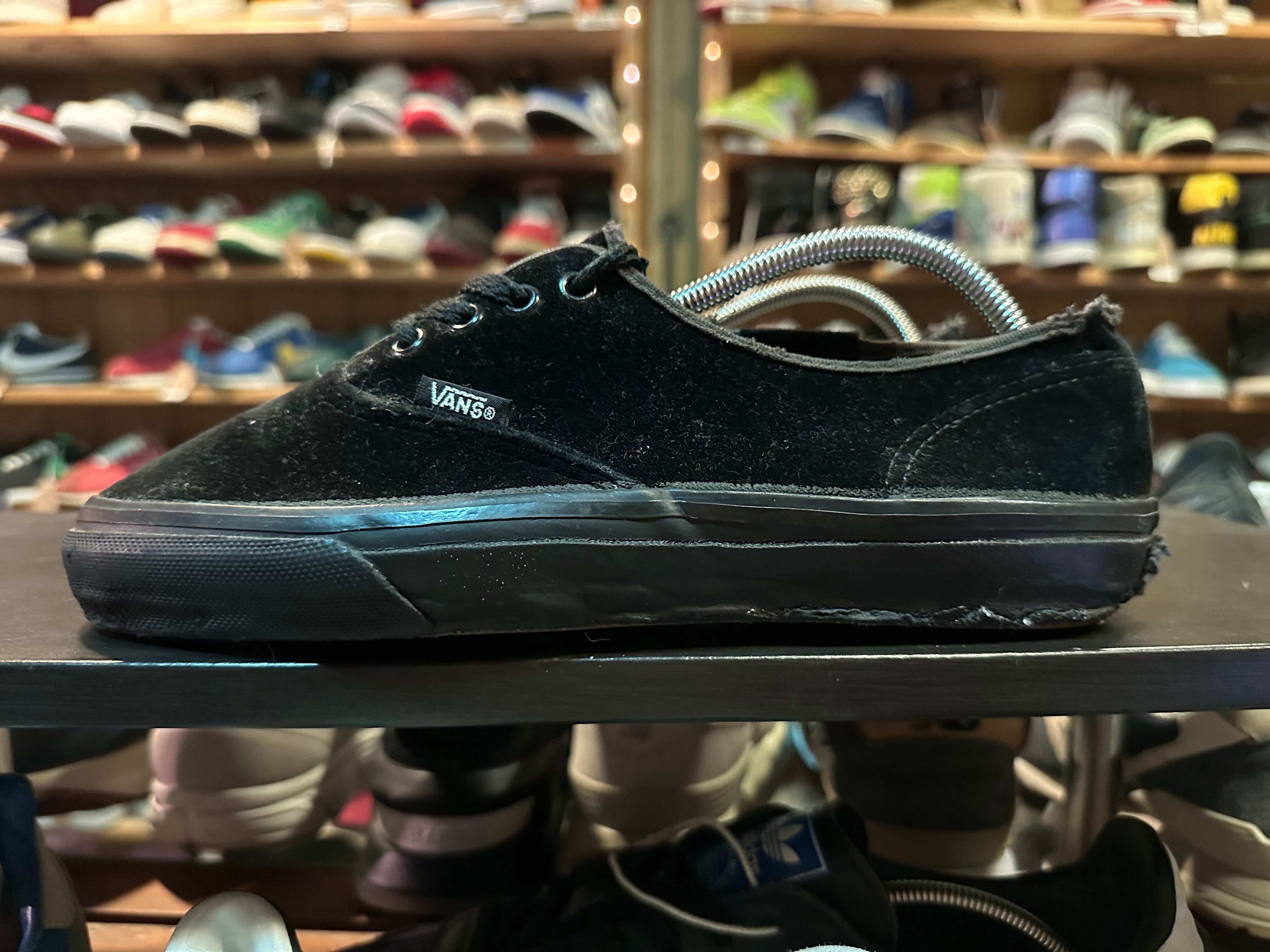 90s USA製 VANS Authentic ブラック ベロア 25.5cm | USED SNEAKERS KAI