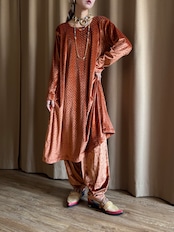 ethnic design velour set up-5095-1