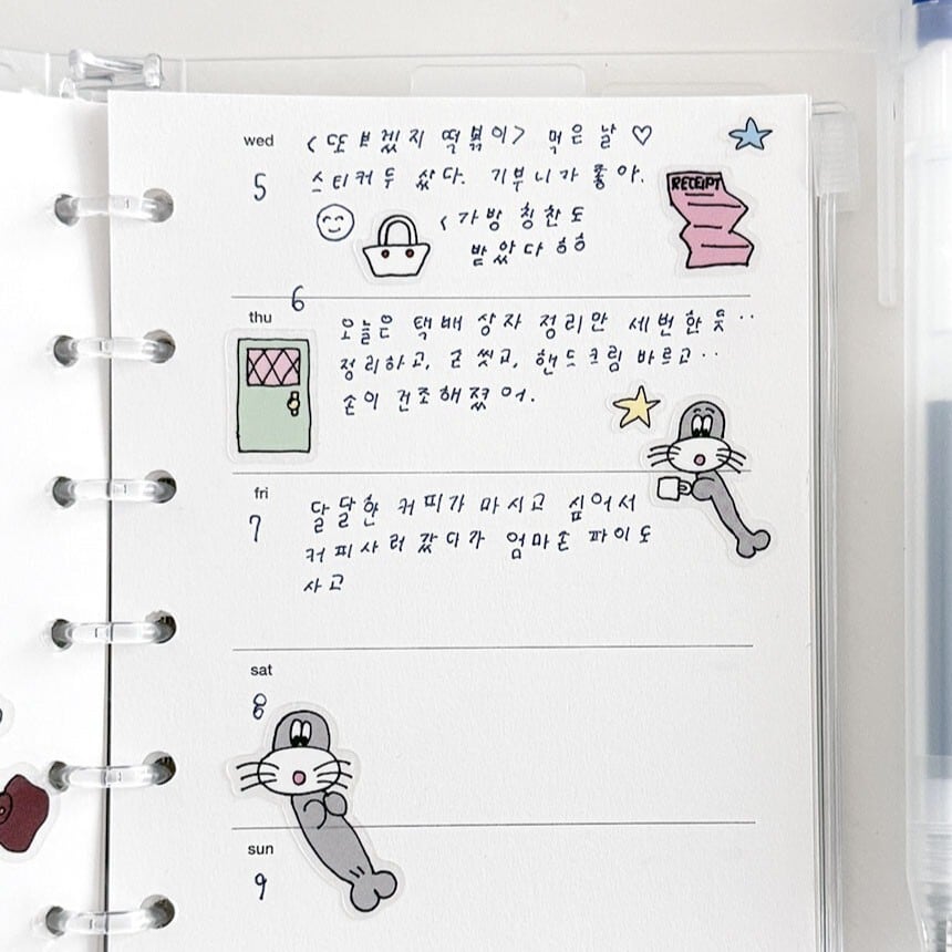 scooty studio] 2026 scooty クリア ステッカー | moim - 韓国雑貨や