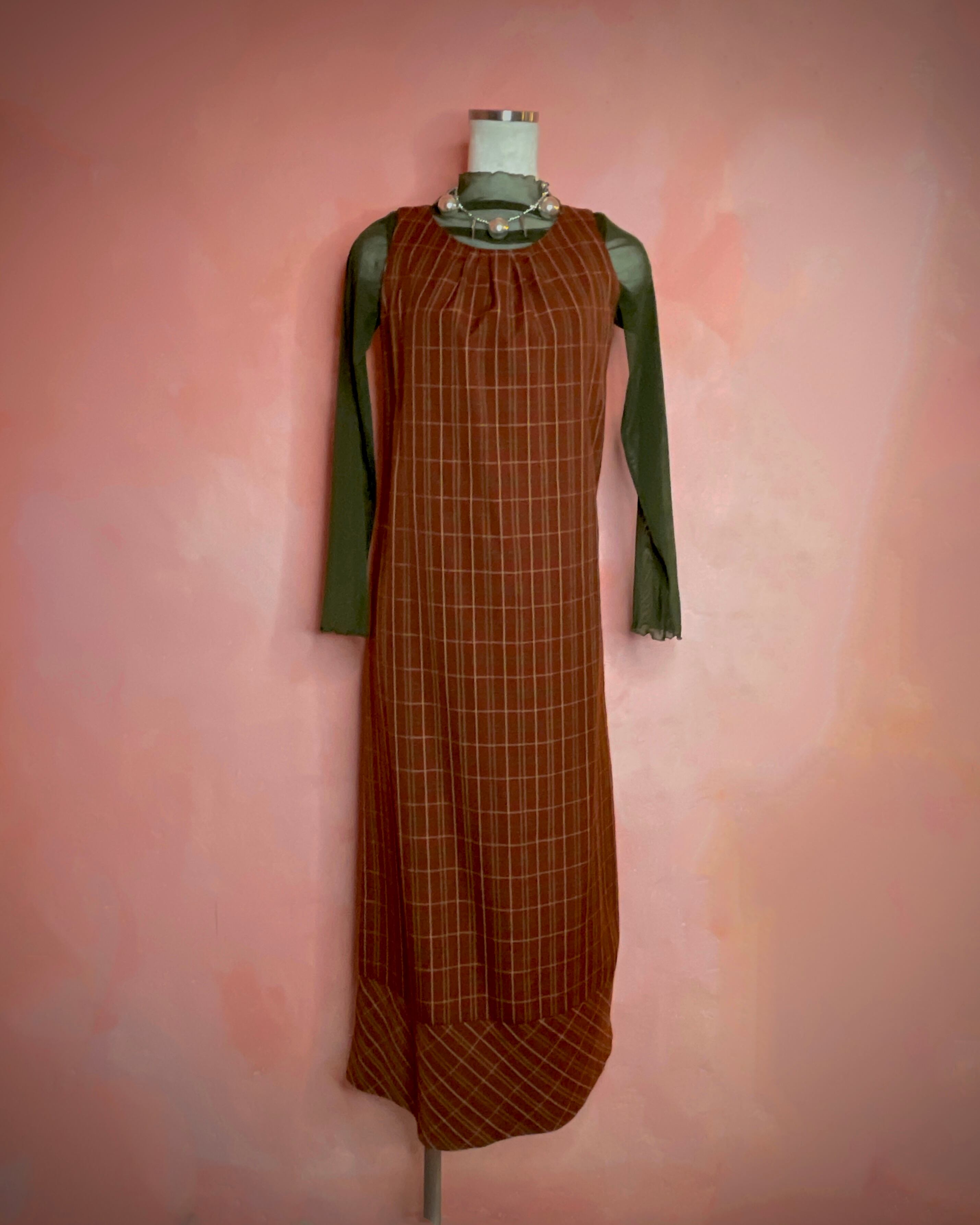 used check dress