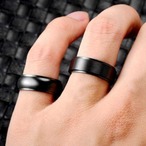 予約 メンズリング ワイドブラックリング ステンレス 指輪 幅広 8mm ブラック マット 艶あり 艶なし シンプル 男性用 カジュアル モード 韓国ファッション ストリート プレゼント　y12121