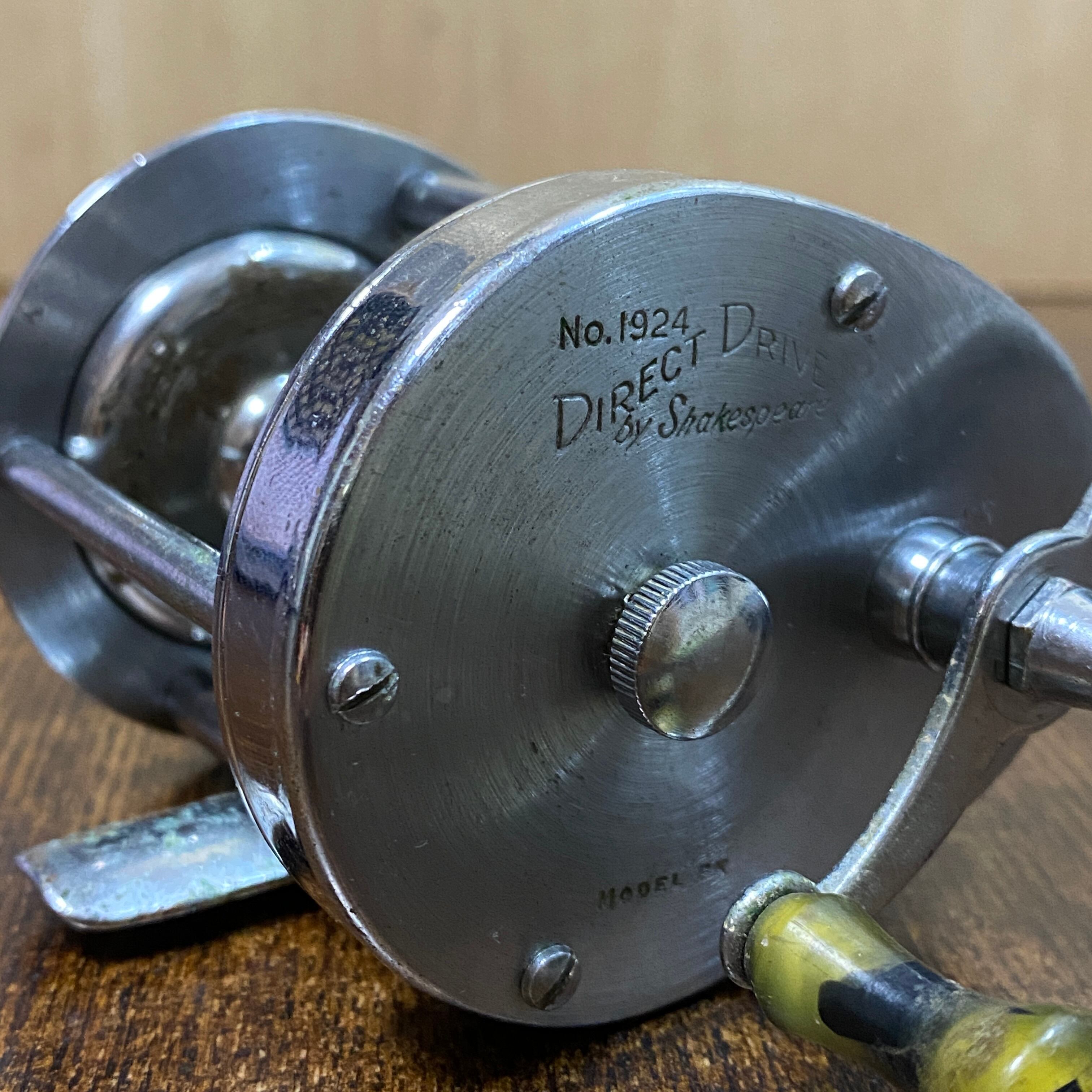 珍品 シェイクスピア ダイレクトリール 真鍮-