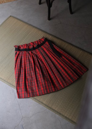 DRIES VAN NOTTEN check belted skirt