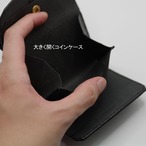 コンパクト3つ折り財布　茶