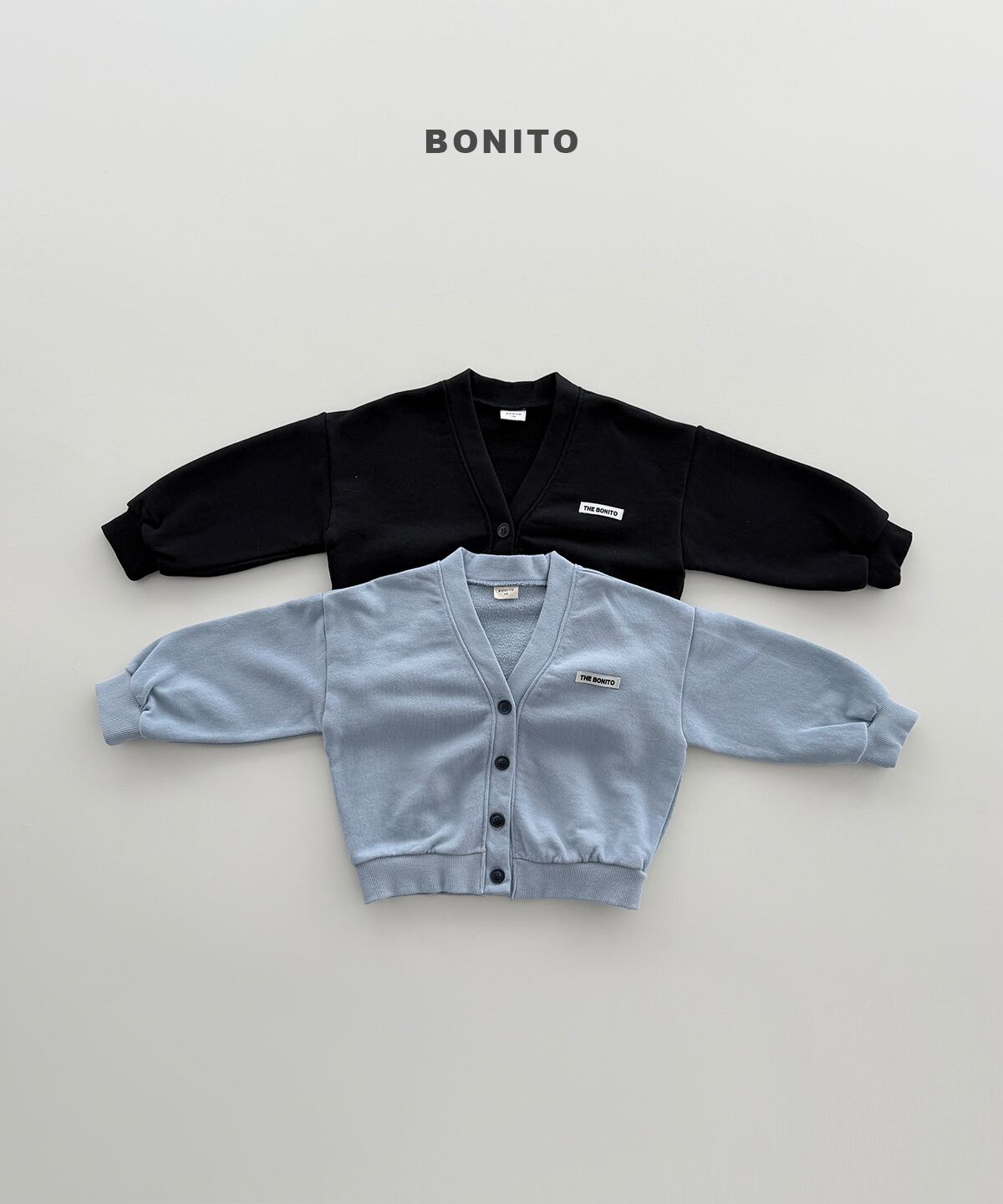 【Jr.size】cotton v-cardigan【BONITO】※9月中旬発送予定