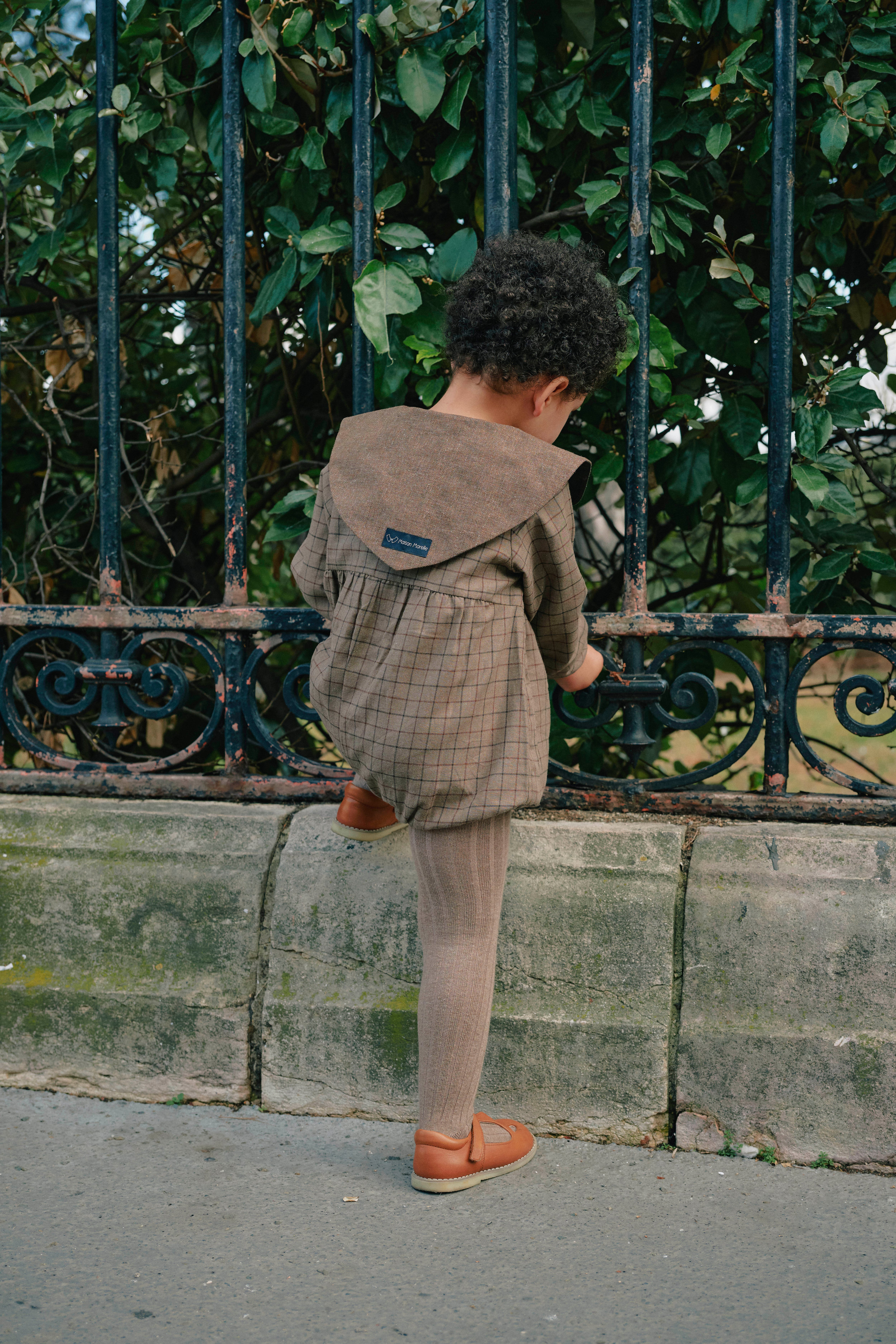 【予約/送料無料】Romper  NEUILLY- brown  / Maison Marelle