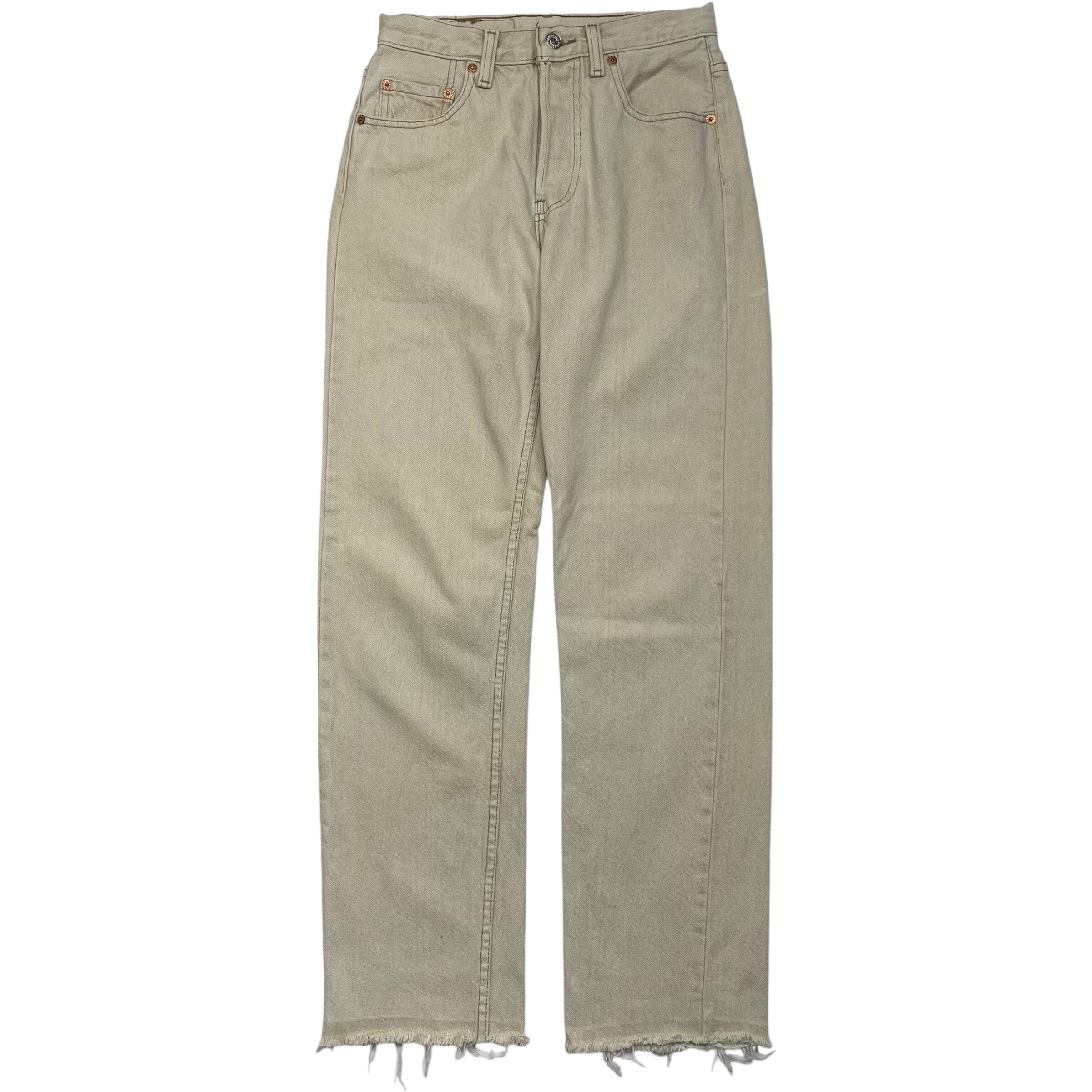 《実寸 W26L29》 Levi's リーバイス 501 デニムパンツ ボタンフライ ホワイト 90年代 vintage no.4582S