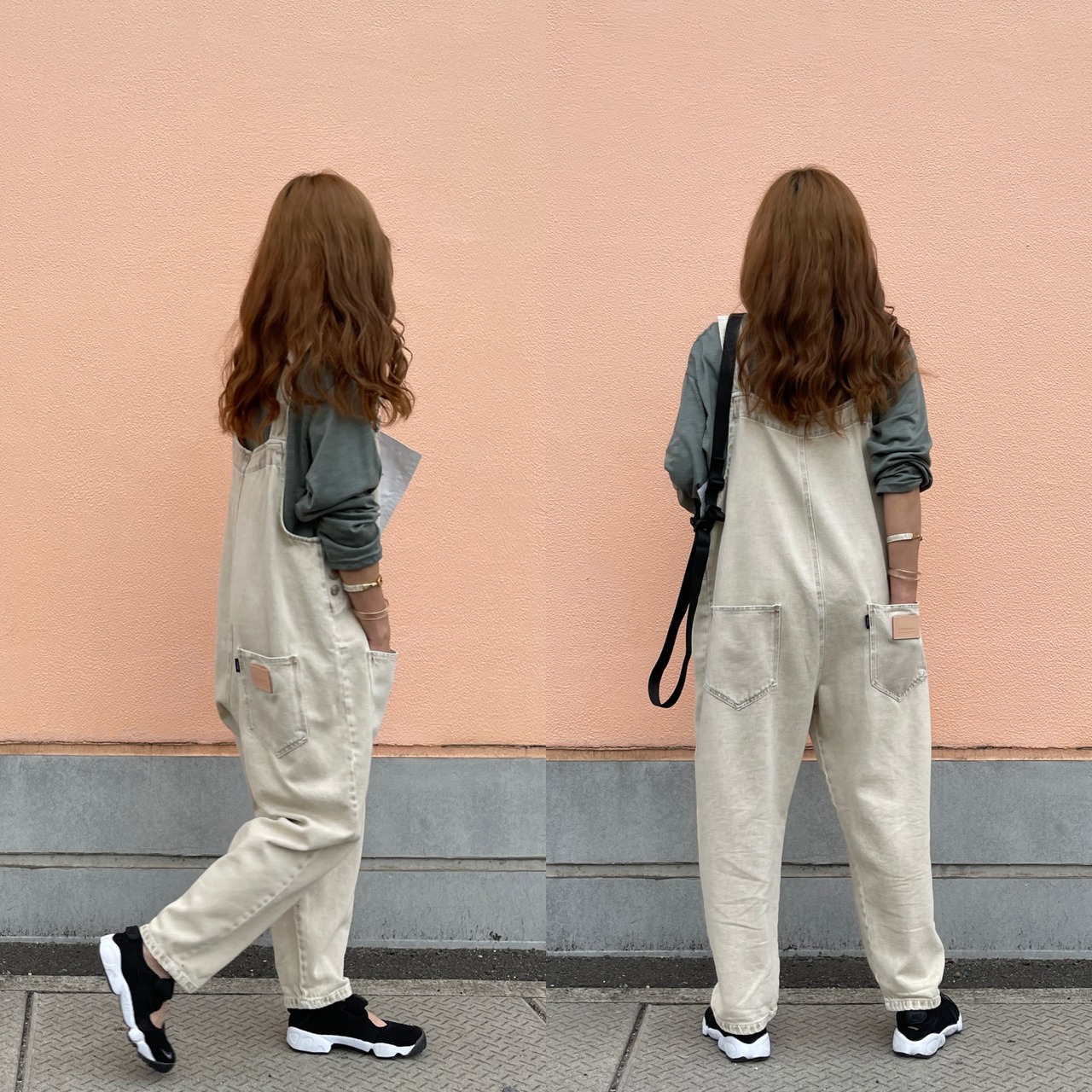 vintagewashdenimサロペット／vintage white