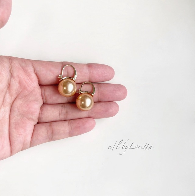 Gold pearl pierce  0021