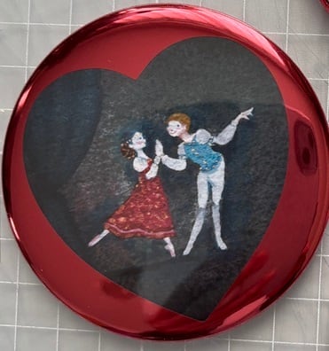 鏡 ミラー バレエ雑貨 バレエモチーフ Maya 横山真弥 バレリーナミラー