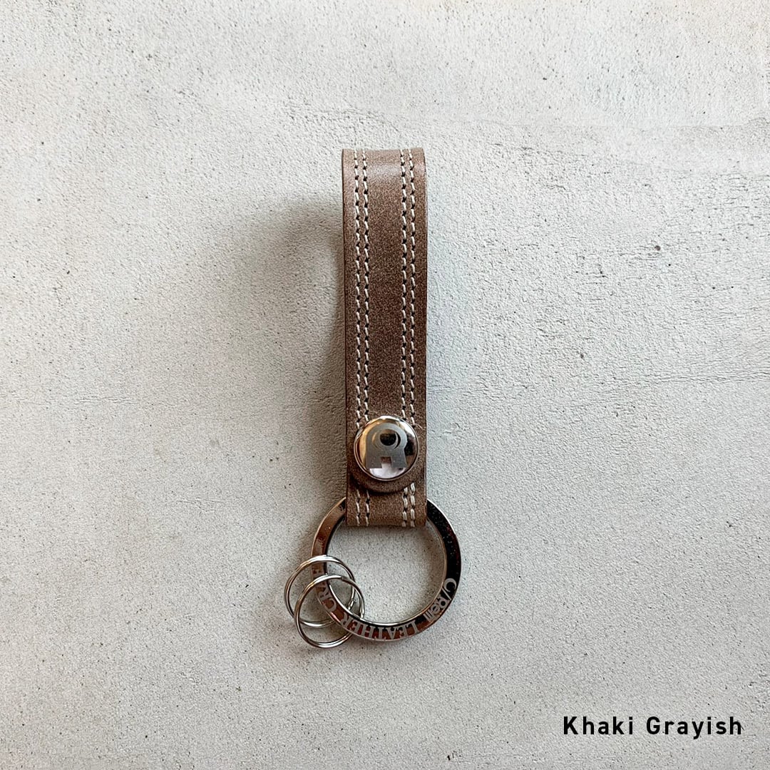 スリムホックキーホルダー（グレイッシュカラー） | LEATHER CRAFT C/Rem