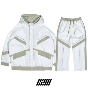 B2W「Nylon Foodie Setup Jacket & Pants Black×Beige」