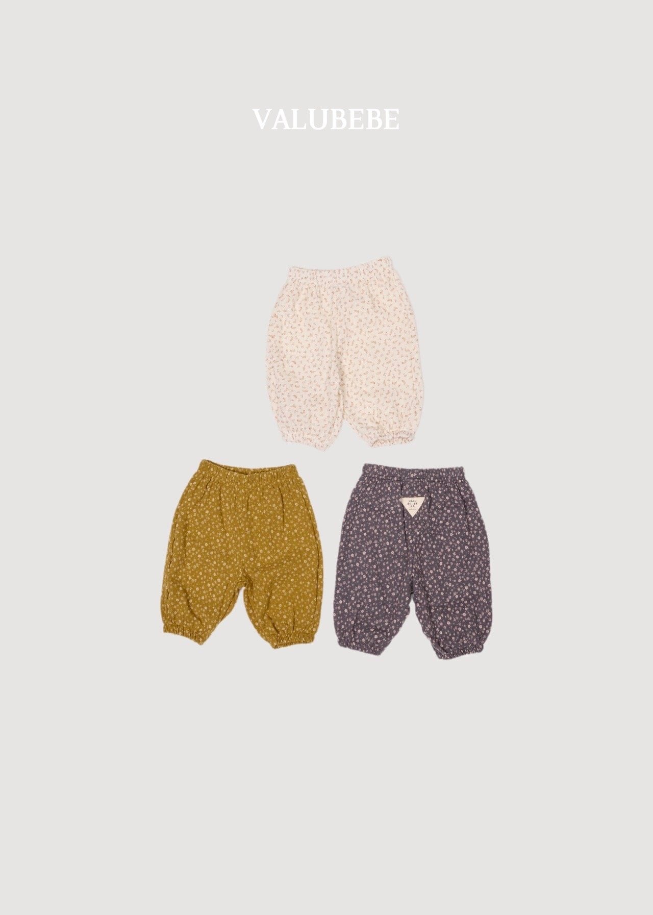 送料無料【予約】/ autumnエンボパンツ（フラワー） /valubebe