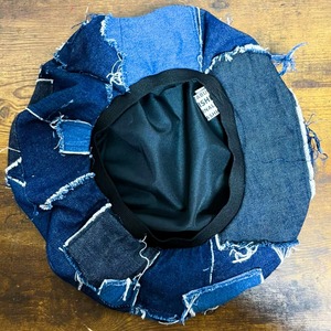 UNFINISHEDクラストデニムベレー帽