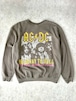 オフィシャル AC/DC HIGHWAY TO HELL スウェット オリーブグレー バンドスウェット Perryscope/Epic Rights ライセンス