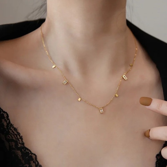 金アレ対応 316L necklace simple (0487)