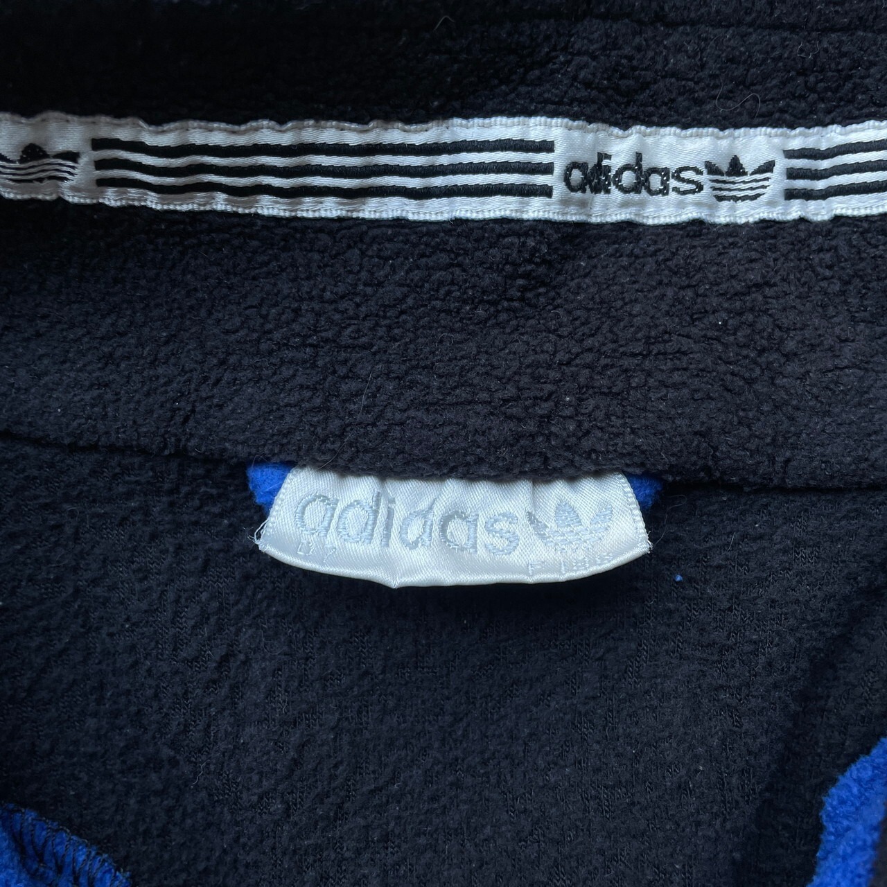 80年代 adidas アディダス フリースプルオーバー ハーフジップ メンズL 