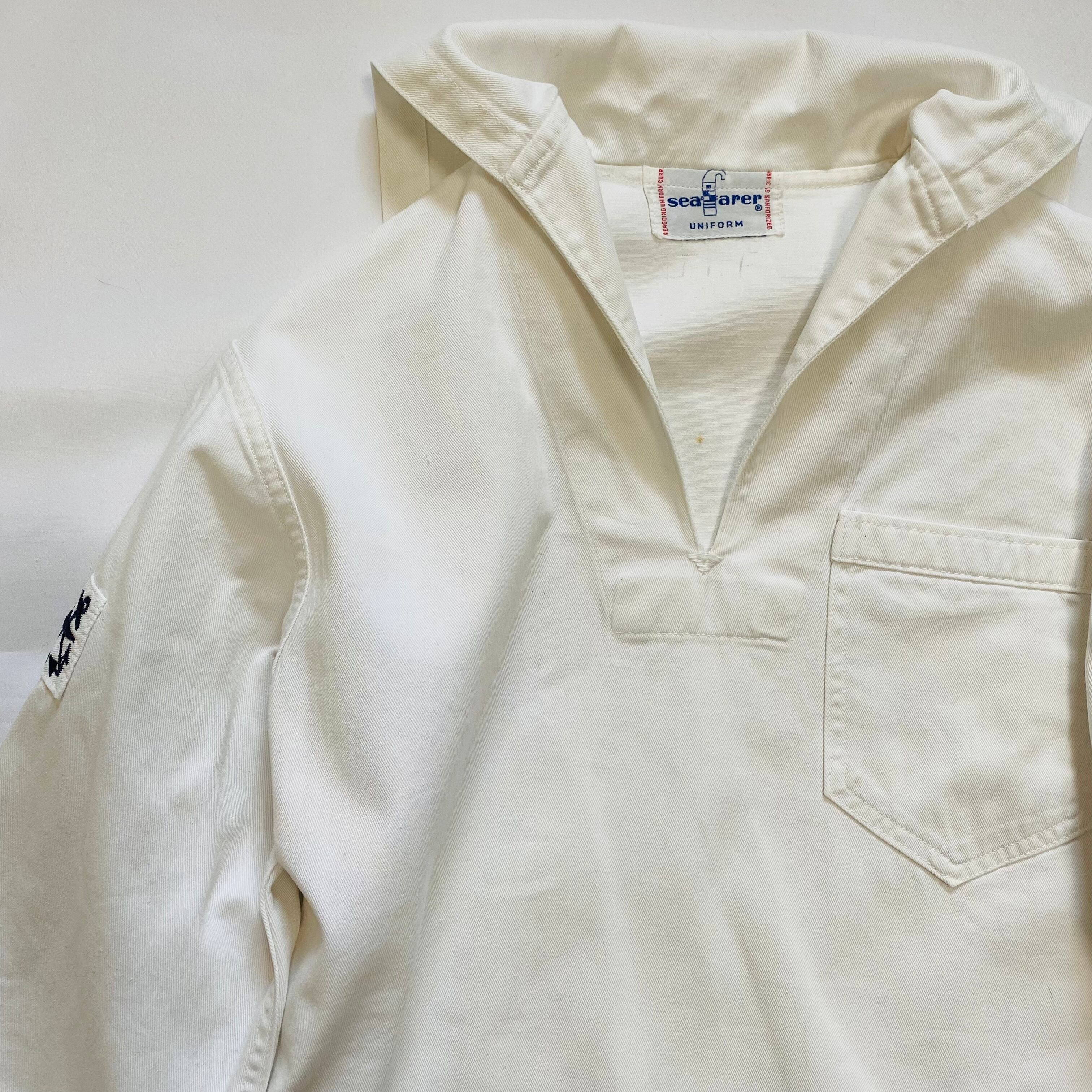 60's vintage US NAVY military sailor shirt “sea farer” ／ 古着 60年代 セーラーシャツ