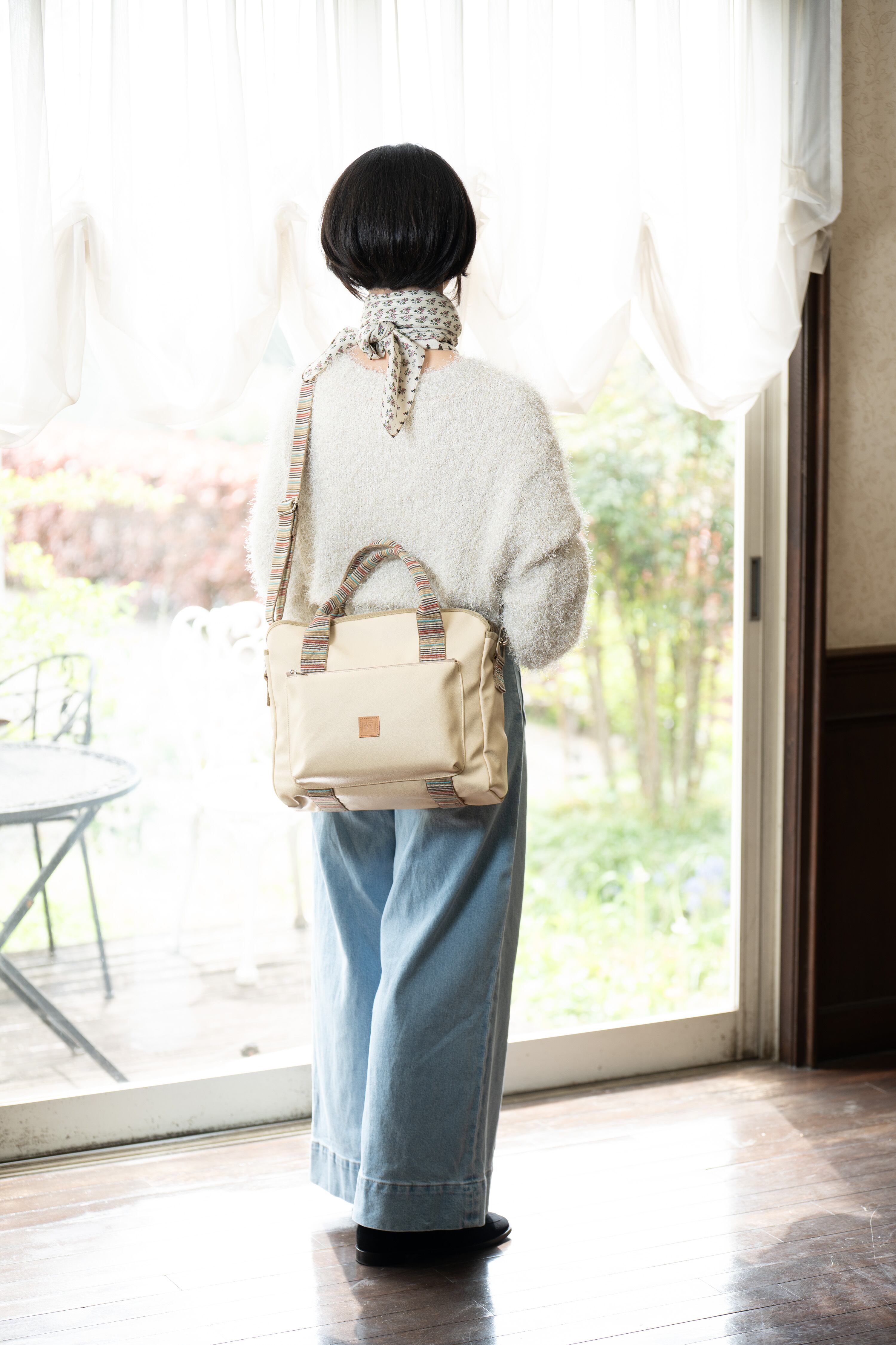 PVCレザーショルダーバッグ(M) | （有）岡村鞄製作所