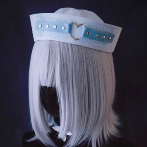 ハートリベットライトブルーレースセーラーキャップ（lli_6014）