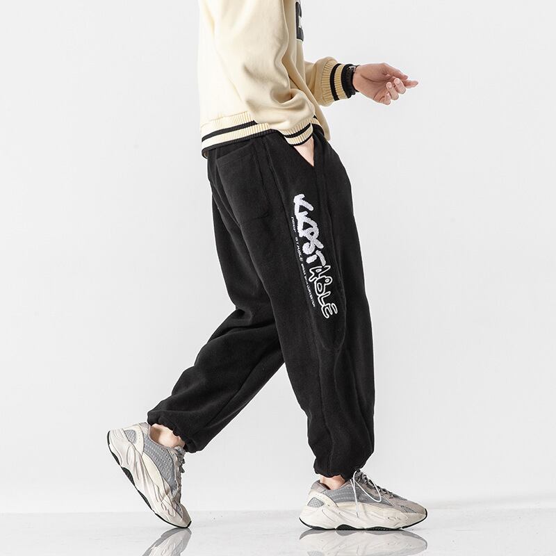 【新作】【送料無料】 Yidao Vintage Winter Clothes Loose Youth Mid-waist Tethered Pants Pure Color All-match Men's Printed Sweatpants-Alibaba レッド プリント ウィンター 冬物 ピュア ビンテージ hip6-161154627373892
