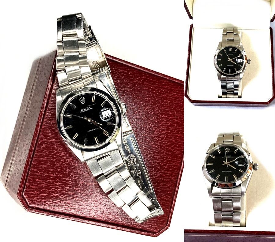 ROLEX OYSTER PRECISION ロレックス オイスターデイト ブラックダイヤル プレシジョン ブラック