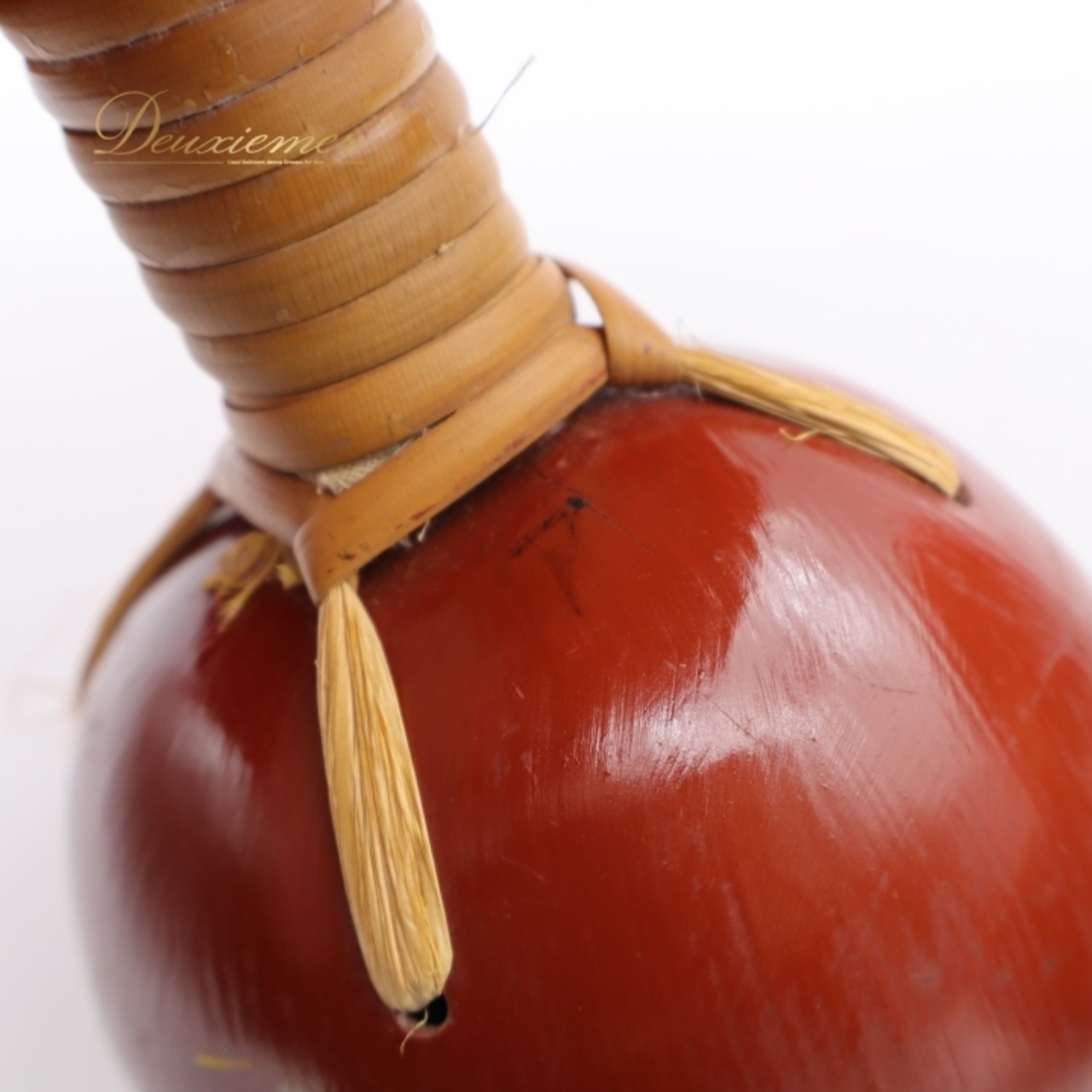 フラダンス ウリウリ マラカス 小物 レッド系 楽器 一体型 赤 黄 茶 羽根 練習 レッスン 鮮やか 舞台 イベント ステージ 民族舞踏 ダンス小物 音楽 イエロー系 ブラウン系