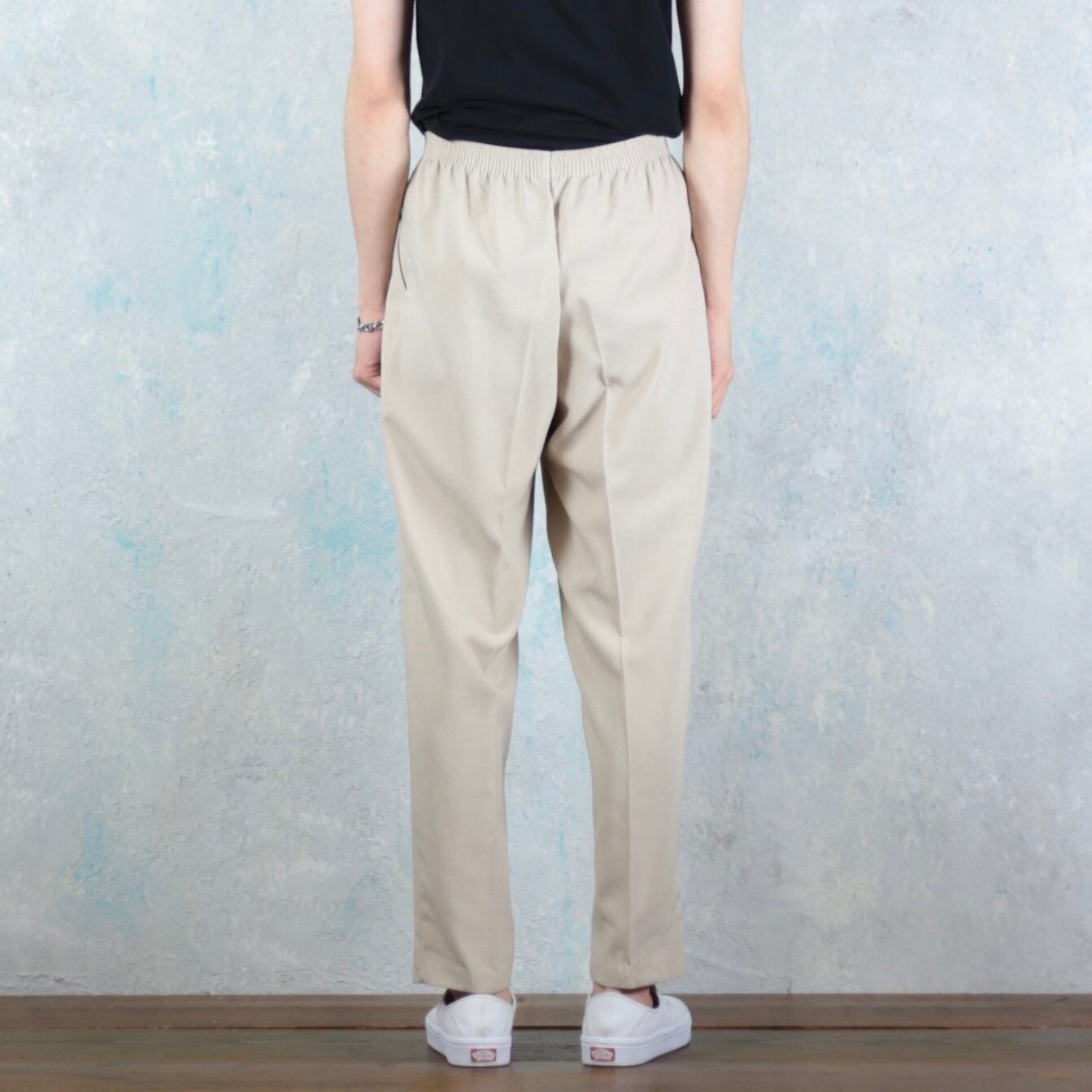 ライトベージュ センタープレス イージーパンツ Co 0349 Cv