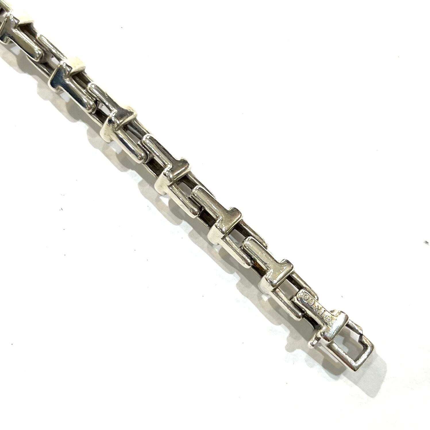 激レア【TIFFANY&CO. 】2318 Tモチーフ リンクシルバーブレスレット