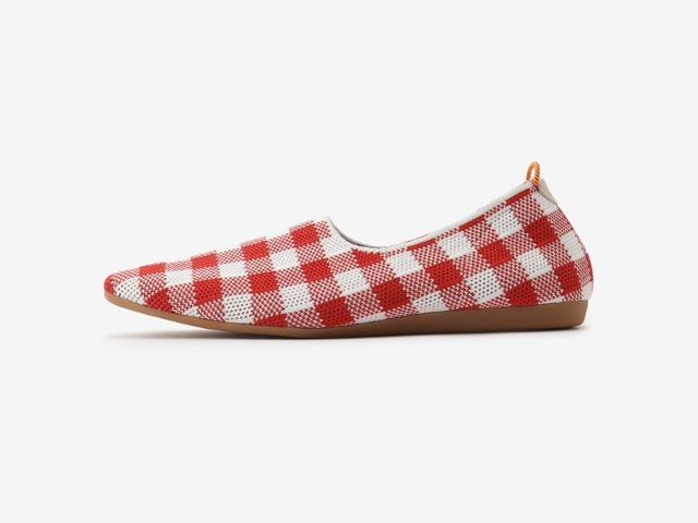 gingham check pattern / RED & WHITE
