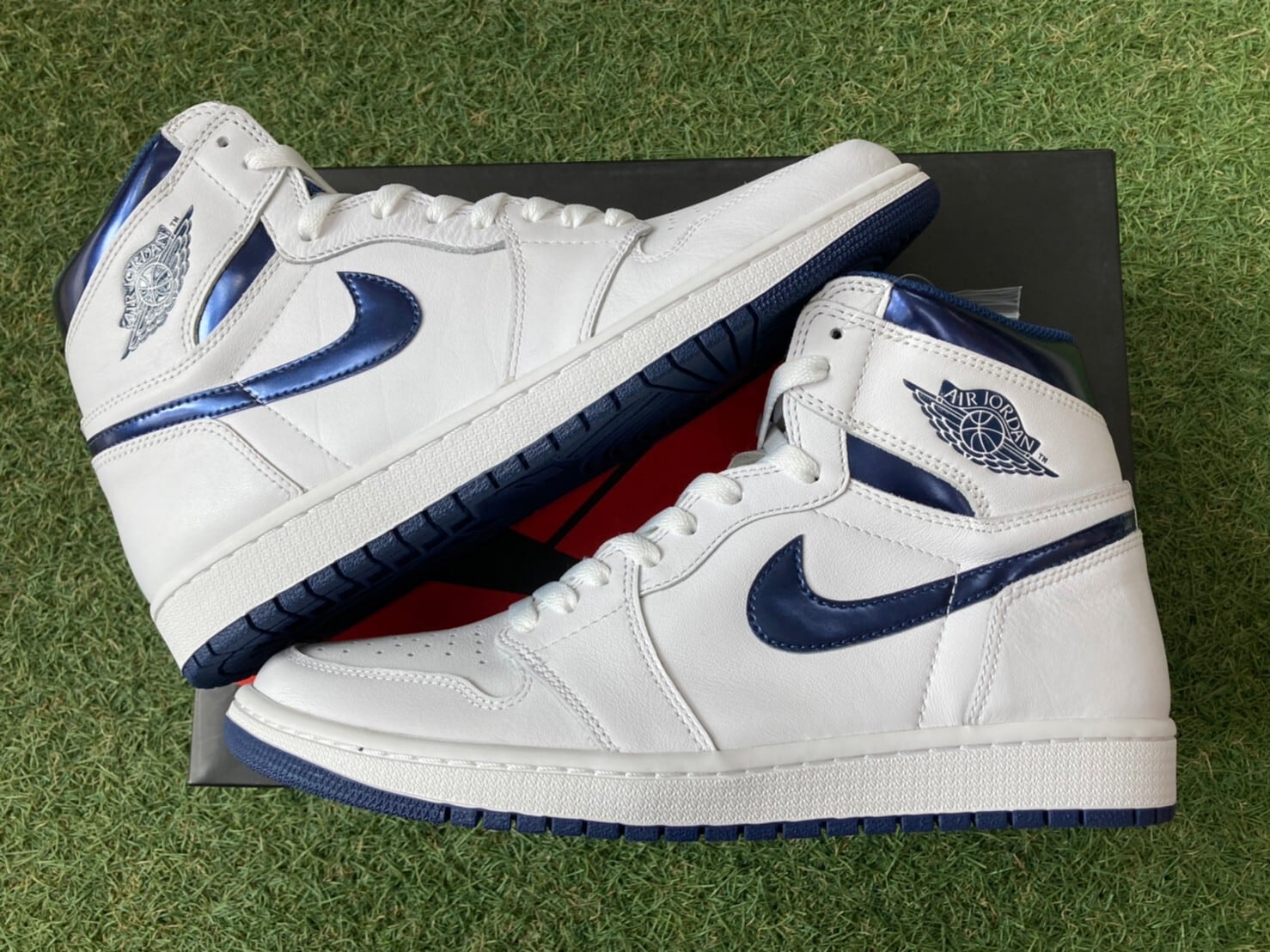 NIKE AIR JORDAN 1 RETRO HIGH OG METALLIC BLUE 28.5cm 555088-106 