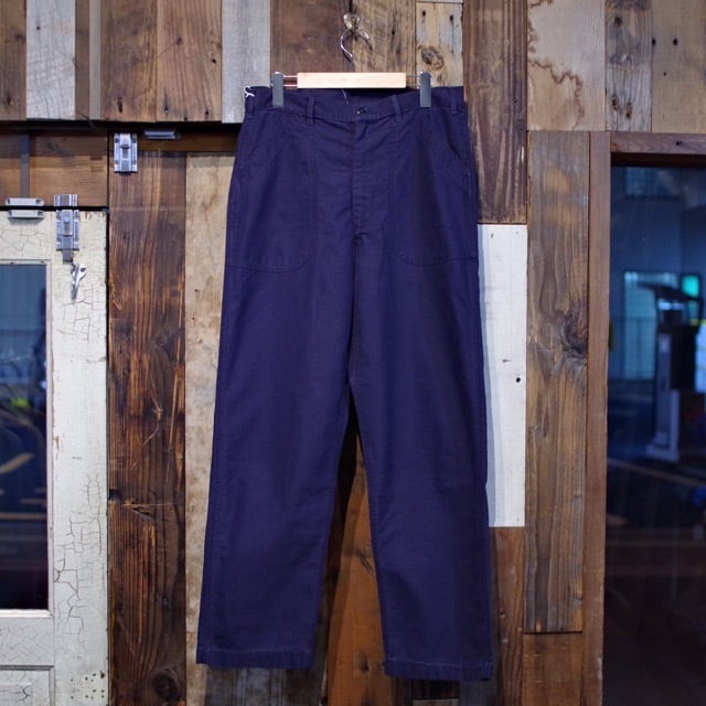 1970s US NAVY Dark Blue Utility Trousers / ストレート レッグ