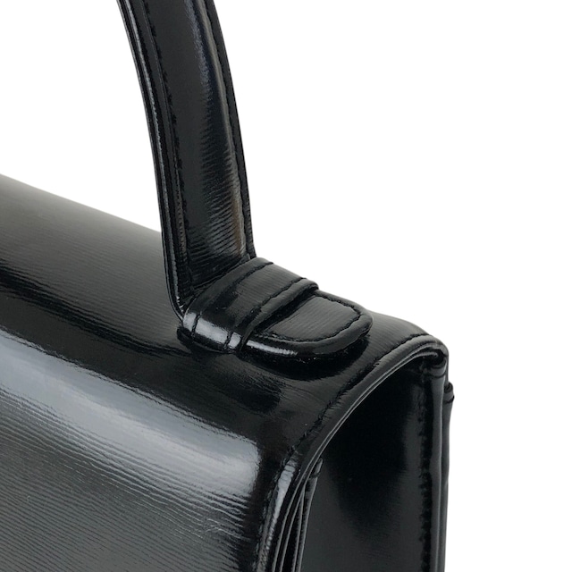 Yves Saint Laurent イヴ・サンローラン ショルダーバッグ ブラック YSLチャーム レザー 2WAY vintage ヴィンテージ オールド gmjhfk