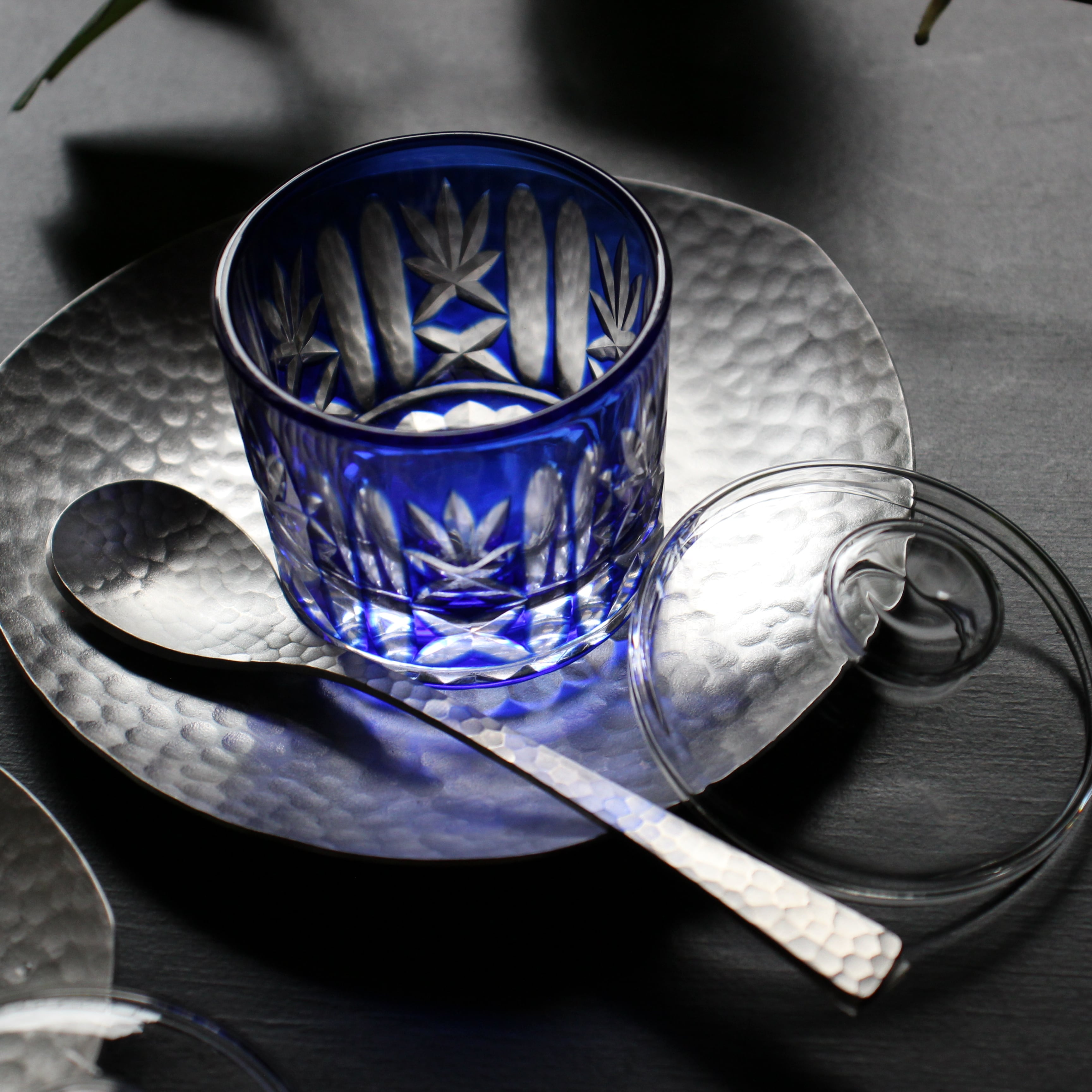 筒型切子蓋付珍味入れ | 芦屋貴兆陶家 online shop