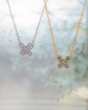 Papilio Necklace / K18 / Pt / Diamond / KDN-006【受注生産】