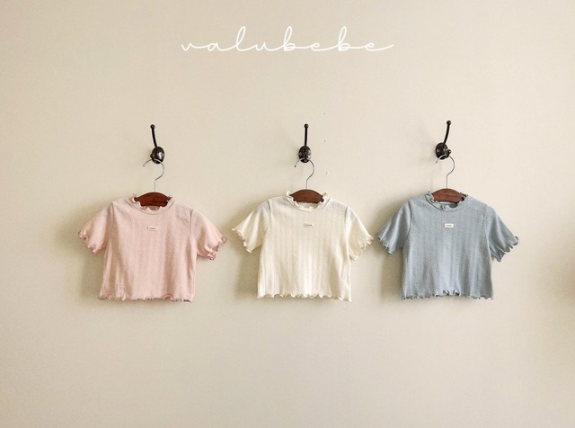 【取寄】valubebe｜eyelet mellow tee｜アイレットメロウT｜6M-S｜baby&toddler｜26 summer