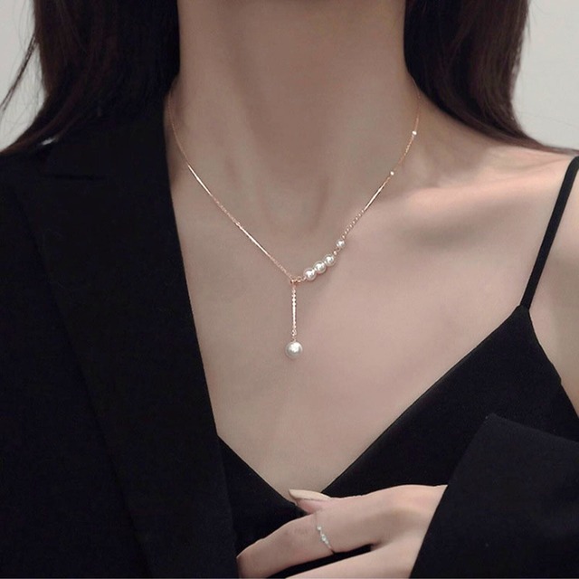 Pearl Glow Y Necklace　R0170