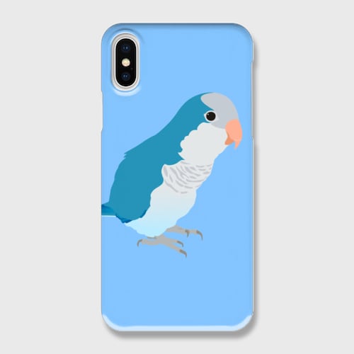 iPhoneケース オキナインコ ブルー【各機種対応】