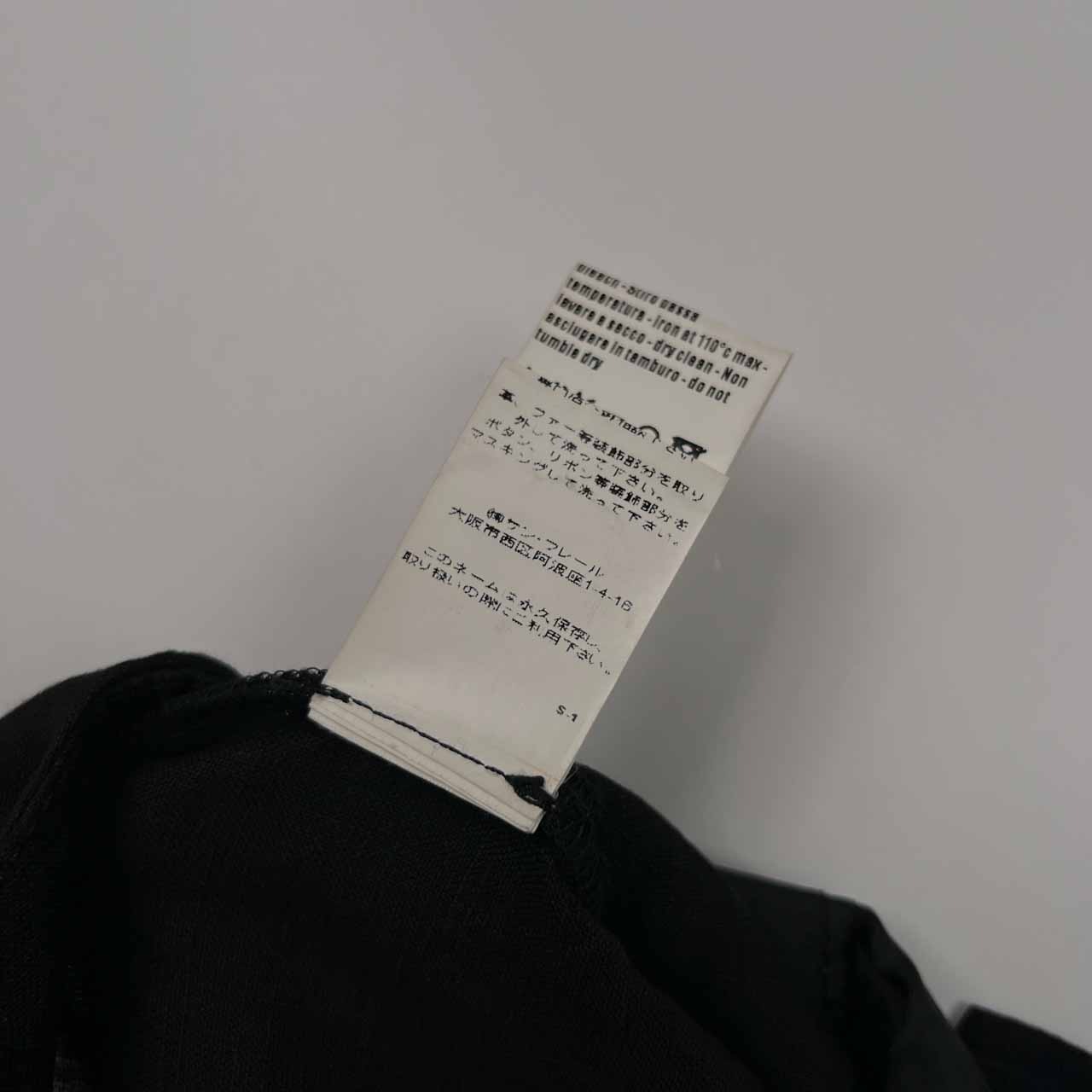 麻100% イタリア製 PEGORER ペゴレール デザイン リネン タイト スカート 40/ブラック/レディース/サンフレール