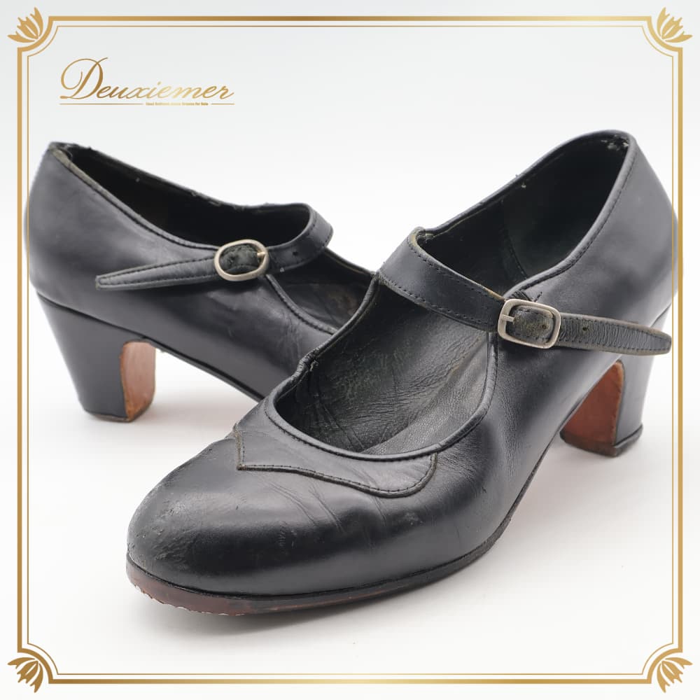フラメンコ 衣装 Menkes メンケス 36 1/2 ダンスシューズ レッド系 赤