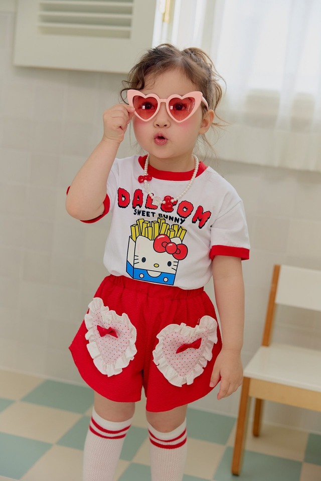 残りわずか◆85-110 スイートポテト 半袖Tシャツ-SERA