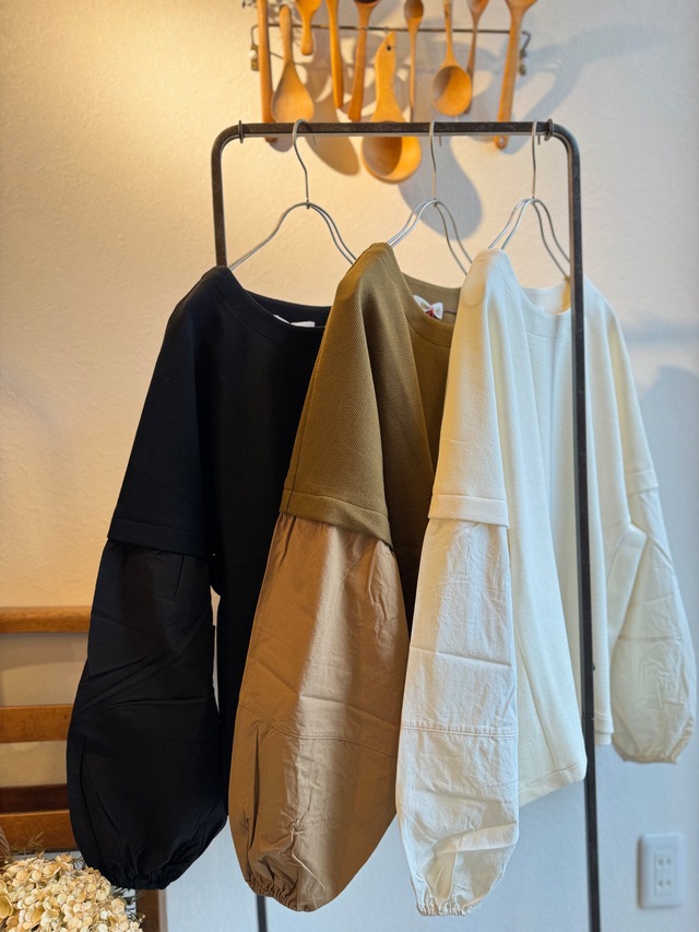 YARRA  布帛コンビプルオーバー