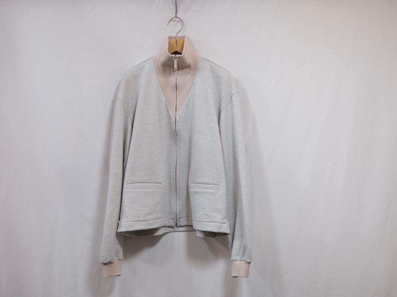 HOMELESS TAILOR”Zip JERSEY Gray/Pink” | Lapel online store HOMELESS TAILOR”Zip JERSEY Gray/Pink” | Lapel online store