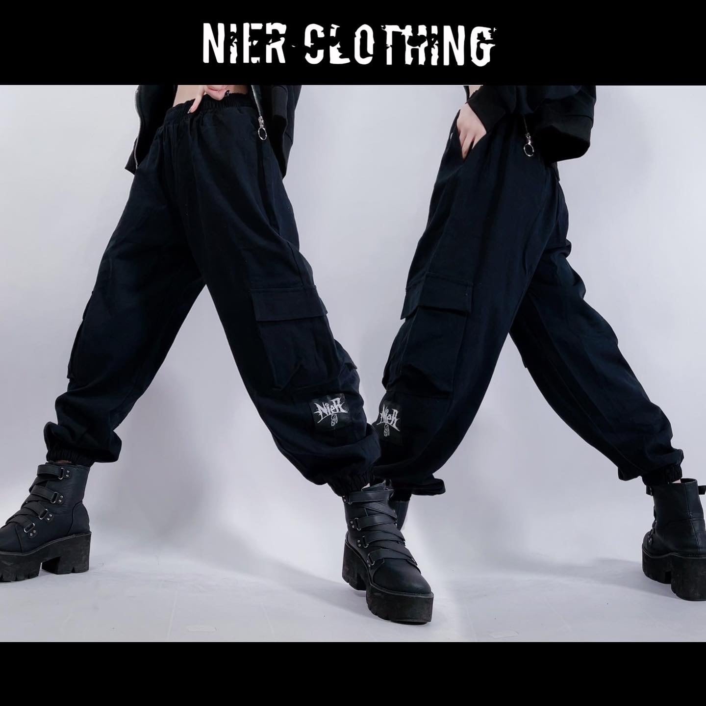 マリナボーダー NieR 4 POCKET SIMPLE BLACK JOGGER PANTS - 通販