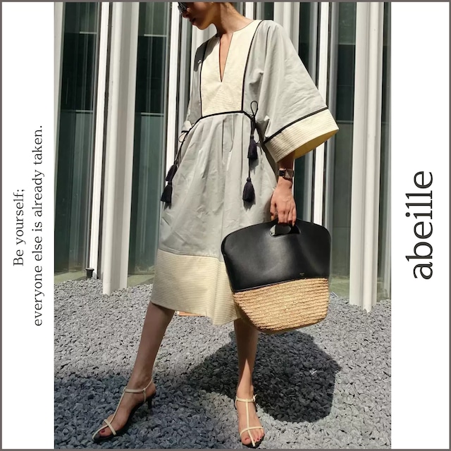 color block design one-piece 14512