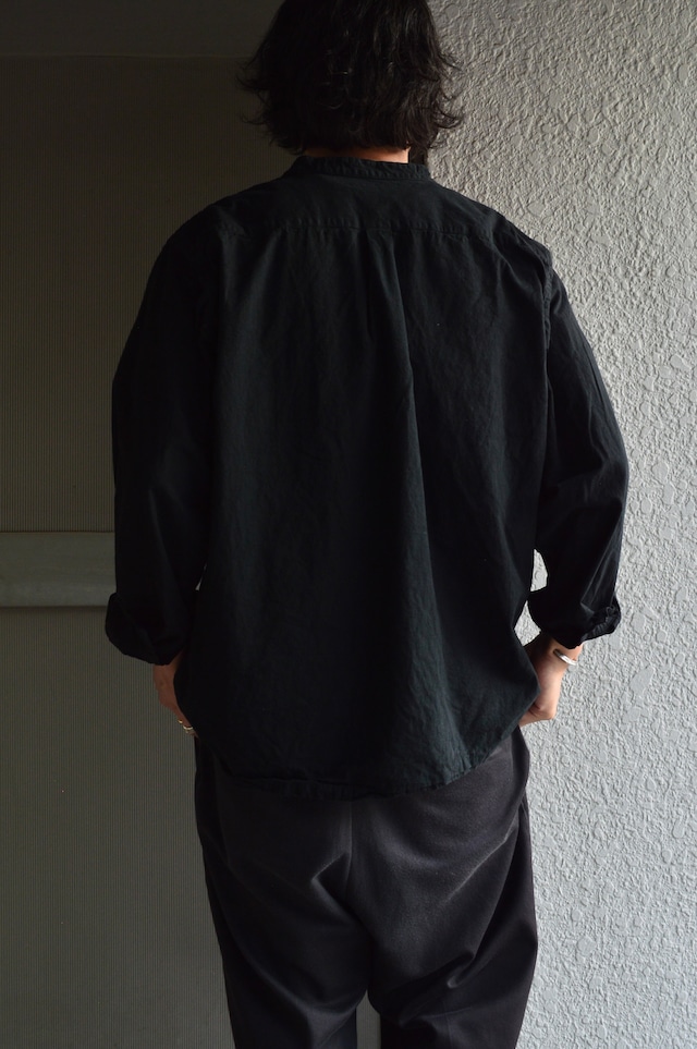 Bulgarian Army 50s reproduction sleeping shirts Dyed Black ブルガリア軍 1950復刻モデル スリーピングシャツ 黒染め euro military