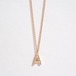 Initial side stone necklace/GD